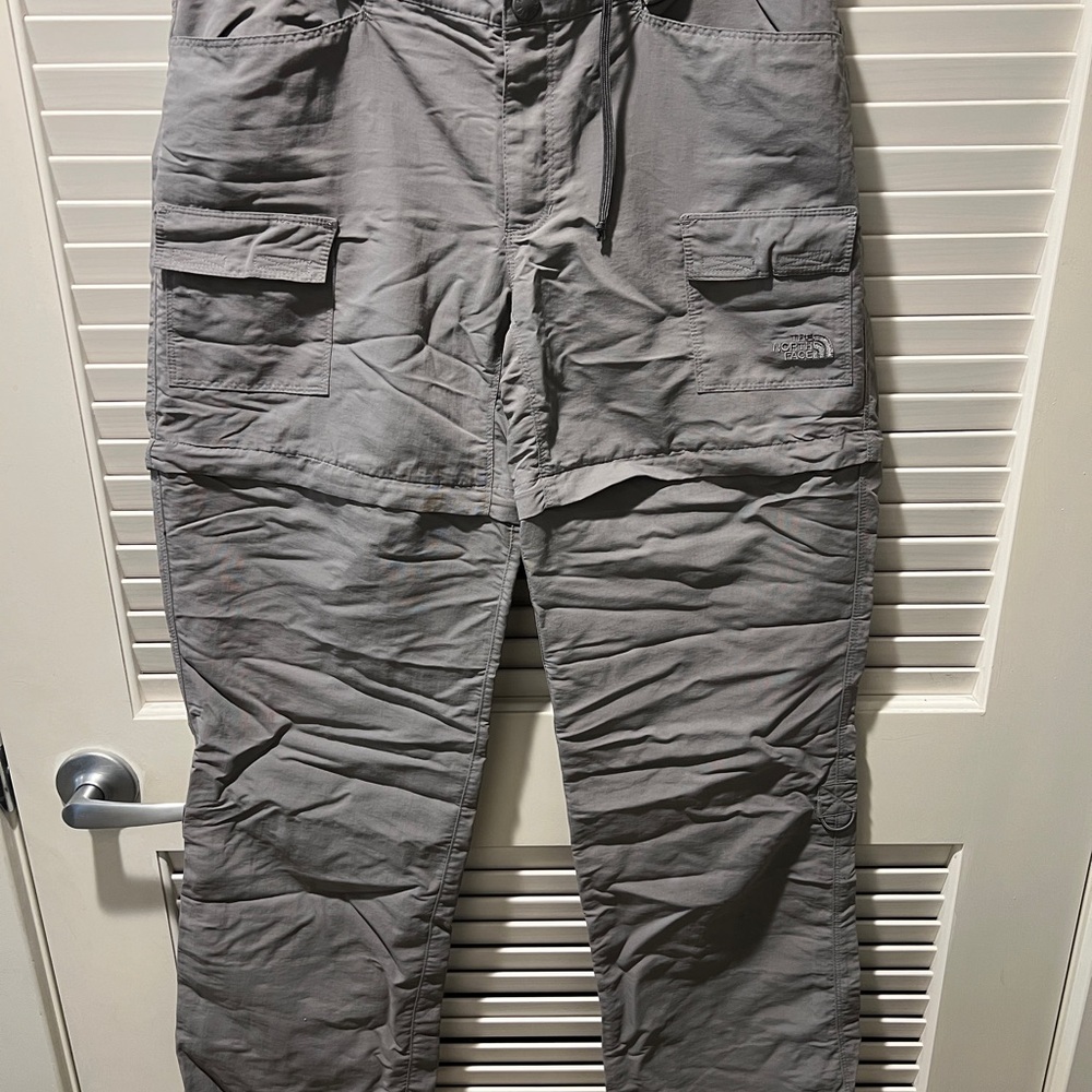 The North Face Gray Zip Off Hiking Pants